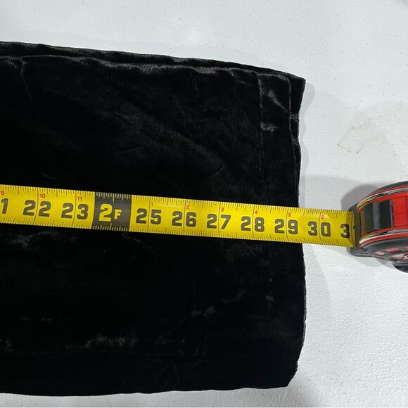 Vintage J Christopher Black Velvet Velour Midi Skirt Womens XS Rayon Modest - Picture 8 of 8